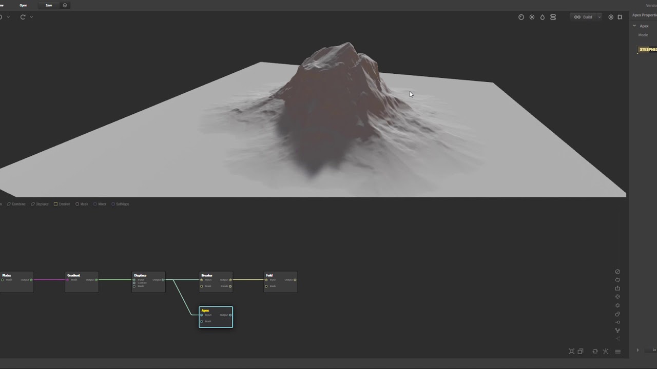 Gaea Tutorial: Plates Node for making Mountains
