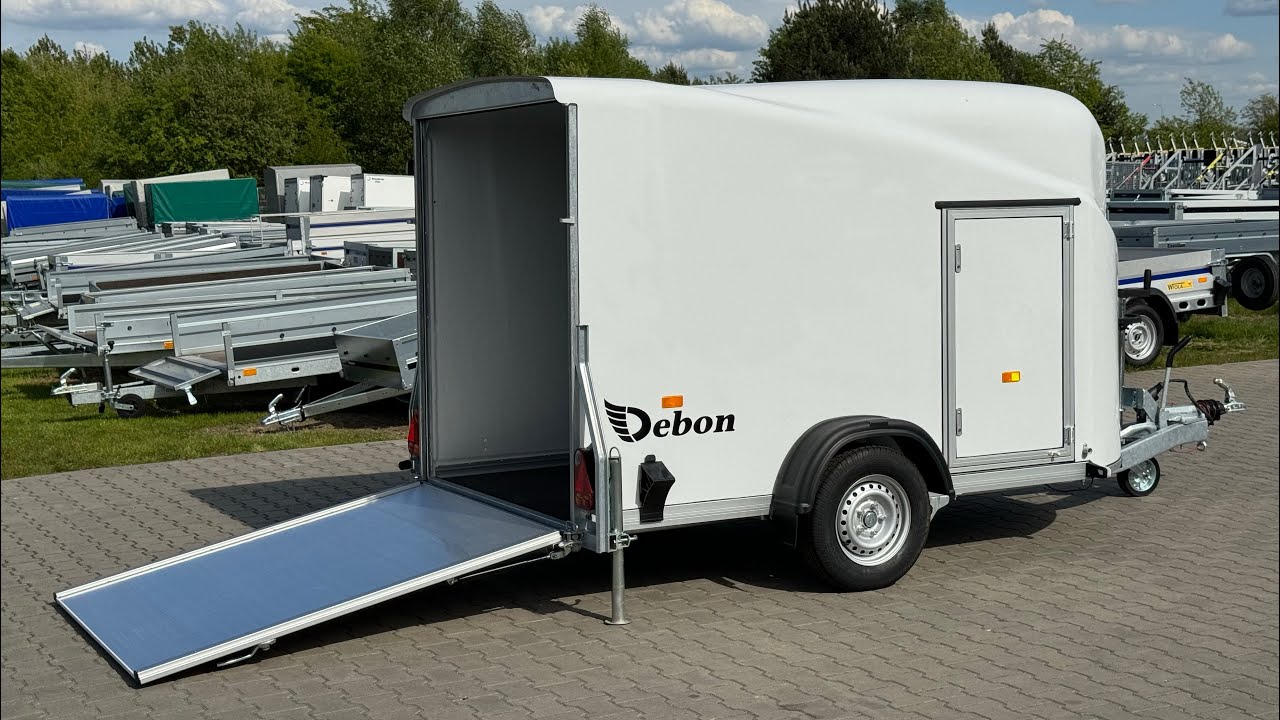 Debon Cargo 1300 + drzwi boczne | DMC 1300 kg / 300 x 150 cm | Przyczepy Delfin