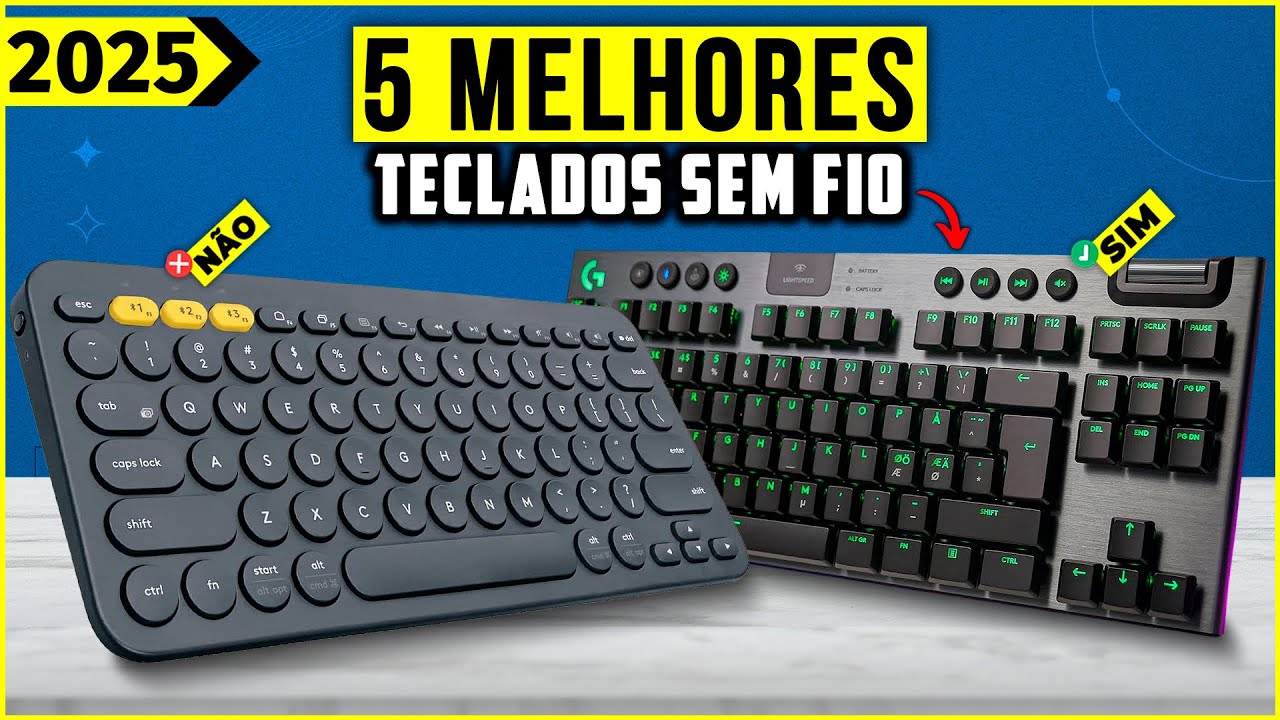 Os 5 Melhores Teclado Sem Fio/ Teclado Wireless De 2025!