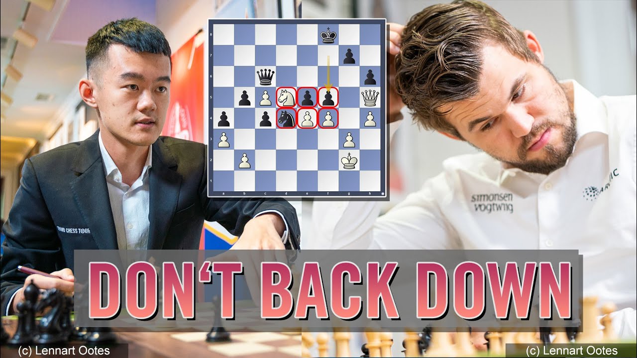 Don't back down | Magnus Carlsen vs Ding Liren | Charity Cup 2022
