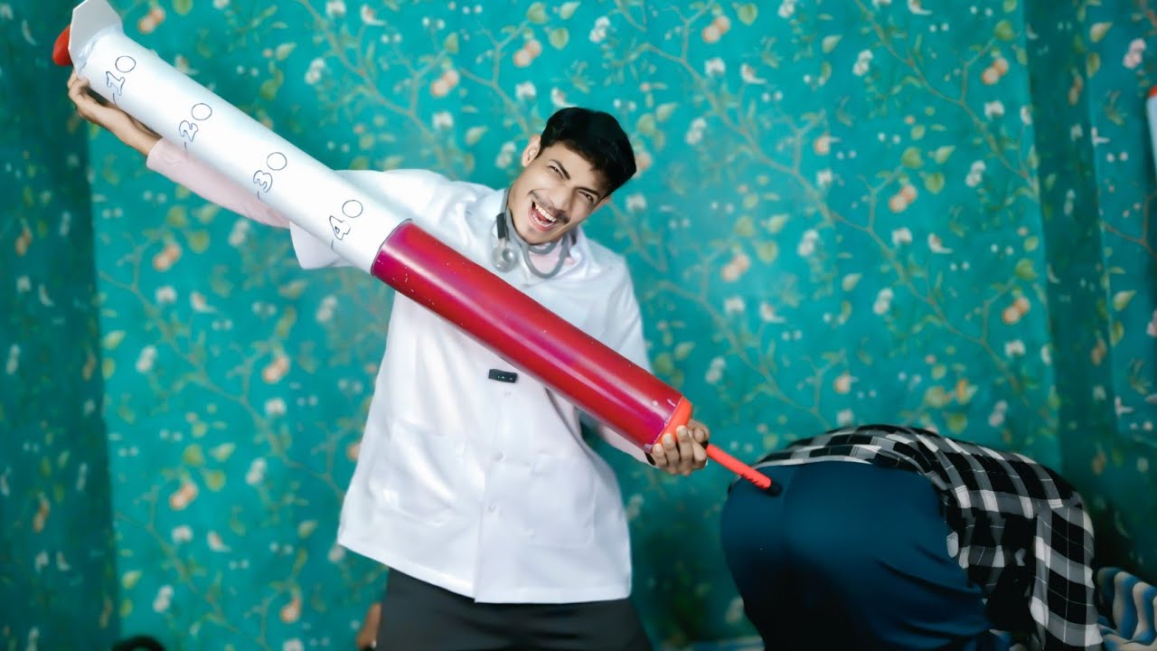 Indian boy Injection vlog video new | इंजेक्शन लगाते हुए वीडियो | injection funny video 😂😂