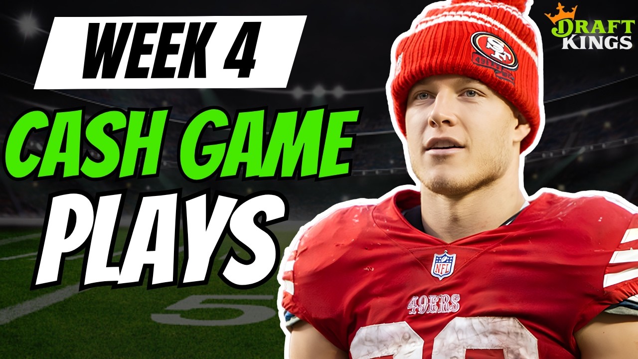 NFL Week 4 DraftKings Top Cash Game Plays | NFL DFS Picks