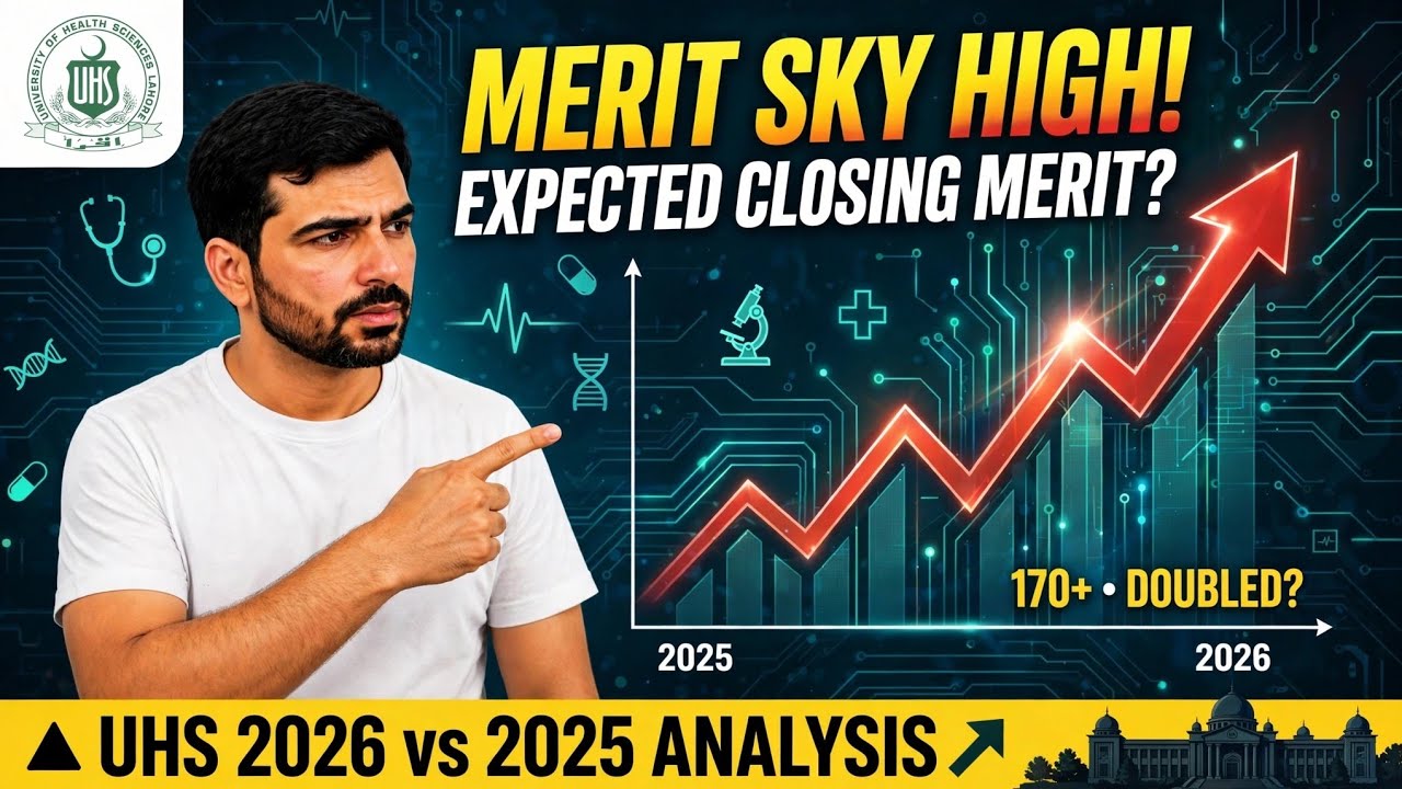 UHS MDCAT 2026 vs 2025: Merit Sky High? | Expected Closing Merit for MBBS & BDS