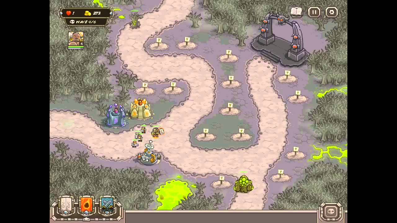 Kingdom Rush HARD DIFFICULTY- Rotten Forest HEROIC on iPad