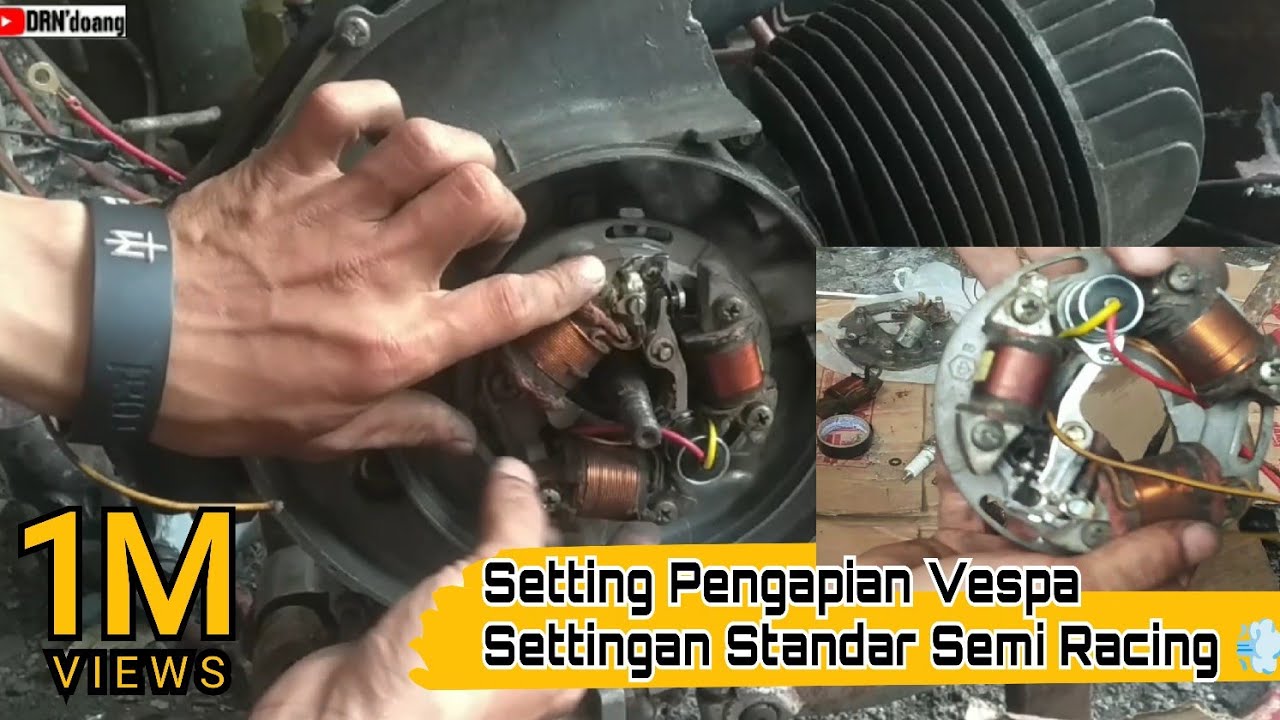 PASANG PENGAPIAN VESPA SUPER platina , Setting Kelistrikan VespaSuper