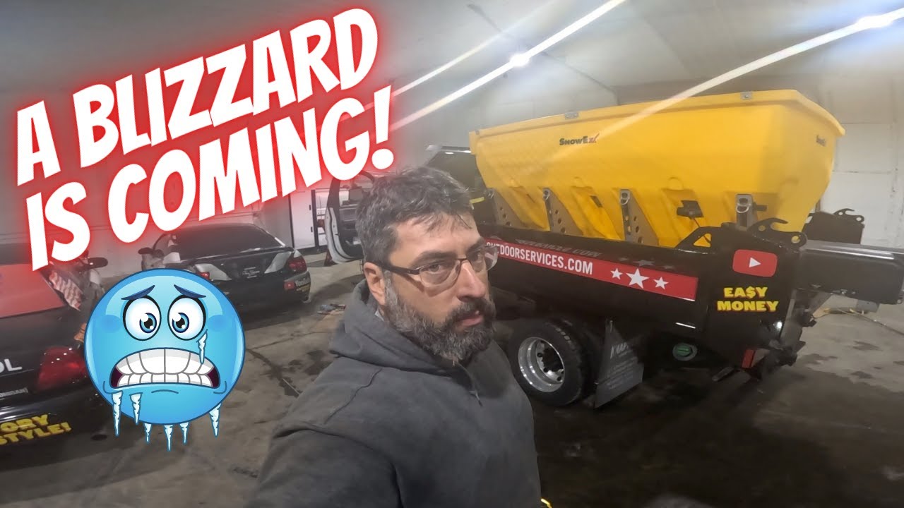 Getting ready for a BIG winter storm! Salter installation