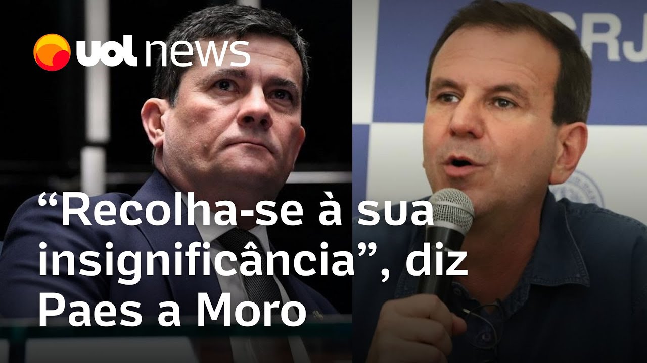 Paes e Moro protagonizam bate-boca virtual: 'Recolha-se à sua insignificância'