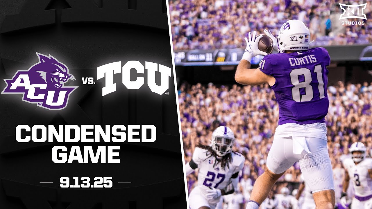 Abilene Christian vs. TCU Condensed Game | 2025 Big 12 Football