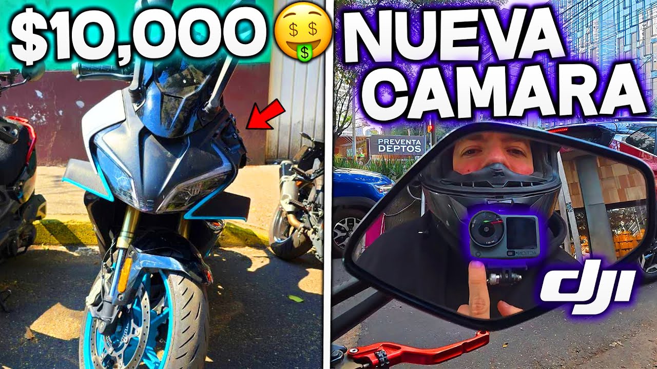TIRARON Su MOTO Y Nos DIERON $10,000 + Nueva Camara DJI OSMO ACTION 6 - Delivery CDMX