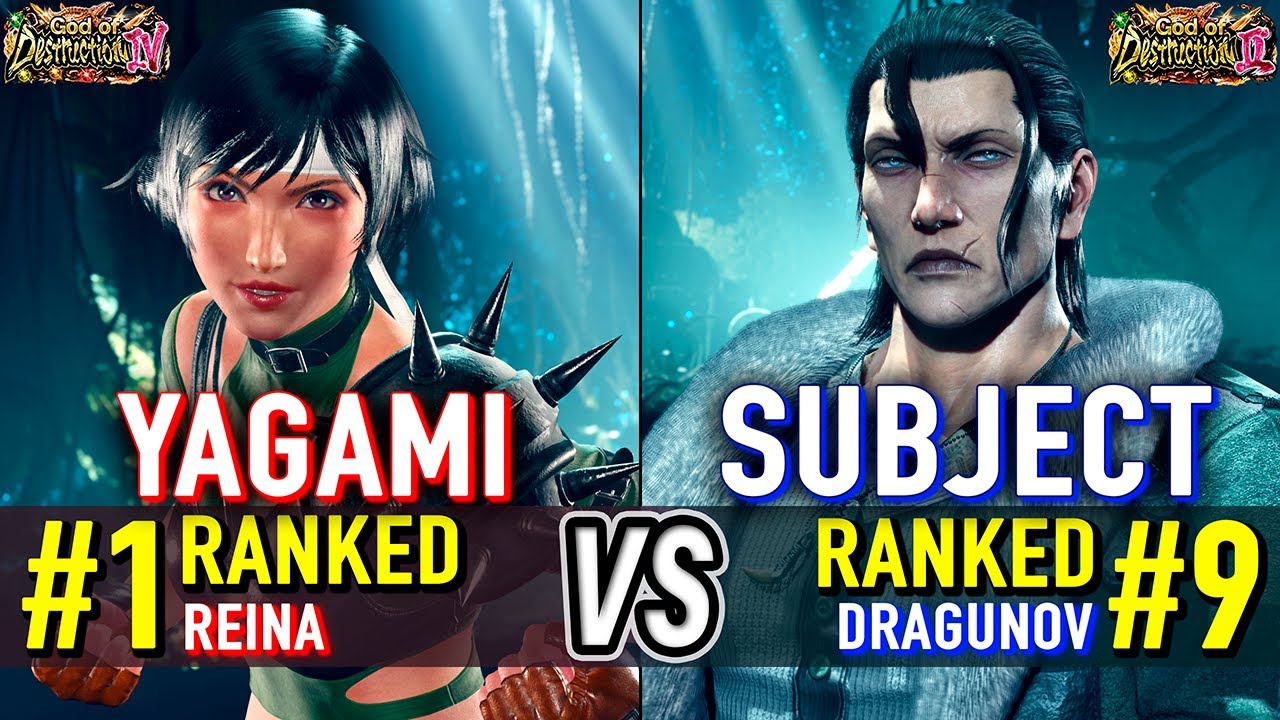 T8 🔥 YAGAMI (#1 Ranked Reina) vs SUBJECT (#9 Ranked Dragunov) 🔥 Tekken 8 High Level Gameplay