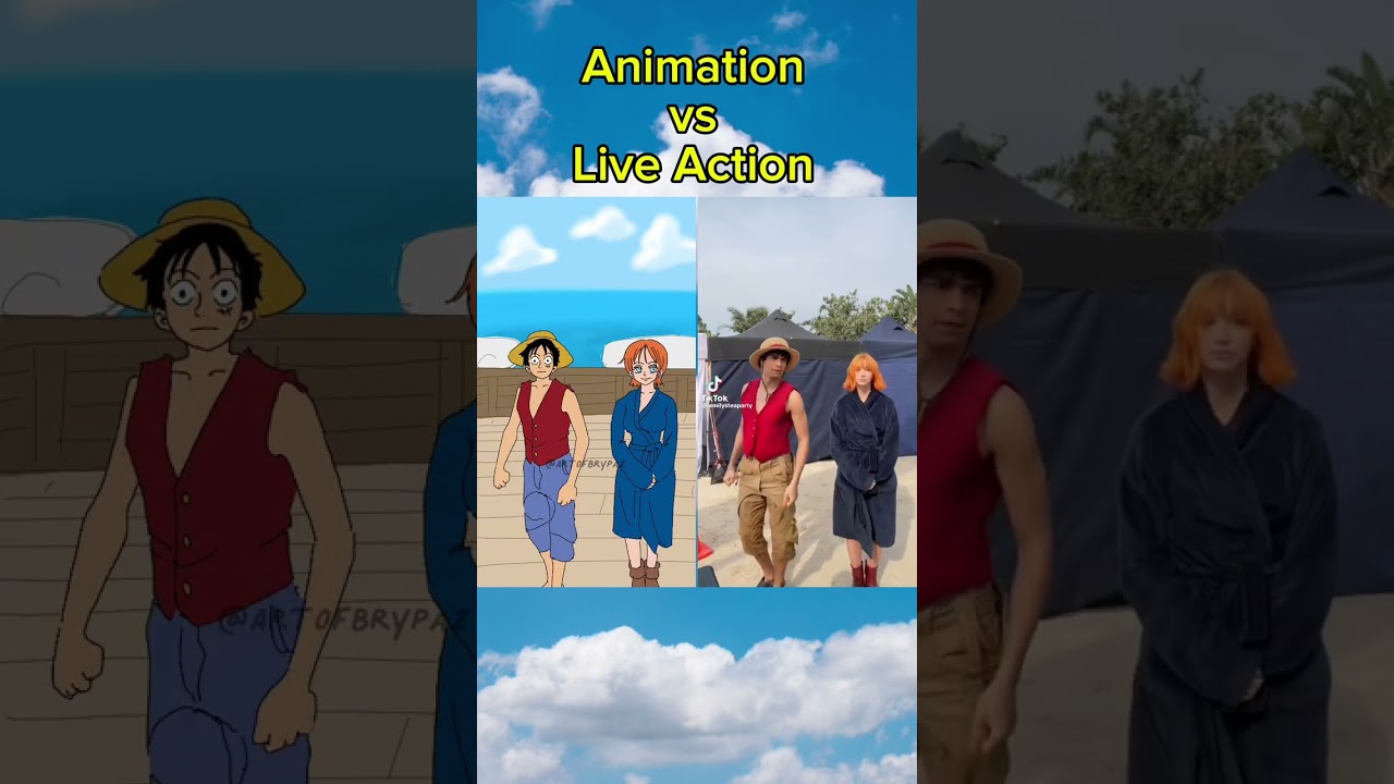 Luffy x Nami ANIMATION vs LIVE ACTION