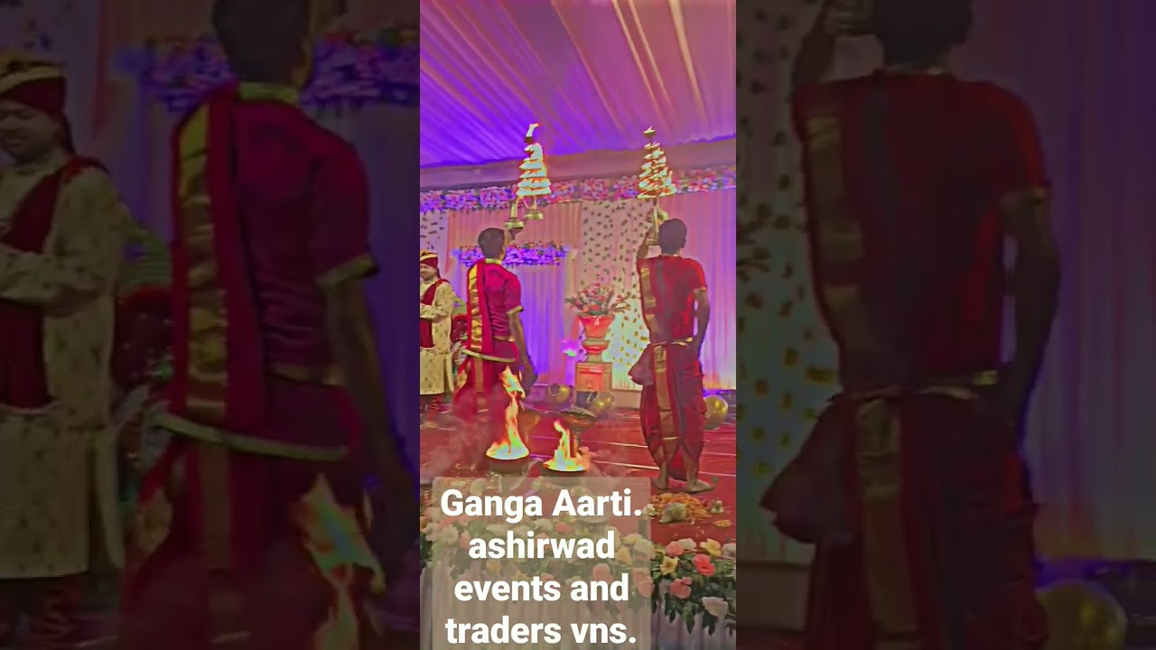 Ganga aarti making the ceremony auspicious#shorts #weddingplanner#viralvideo #trending #ganga arti#
