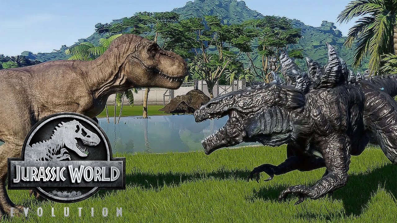 GODZILLA 1998 VS REXY - JURASSIC BATTLE || JURASSIC WORLD EVOLUTION