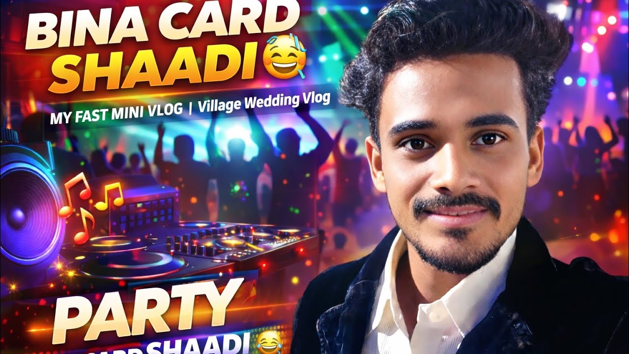 &ldquo;Bina Card Ke Shaadi 😅 | My Fast Mini Vlog | Village Wedding vlog | #minivlog#villagevlog#shaadivlog