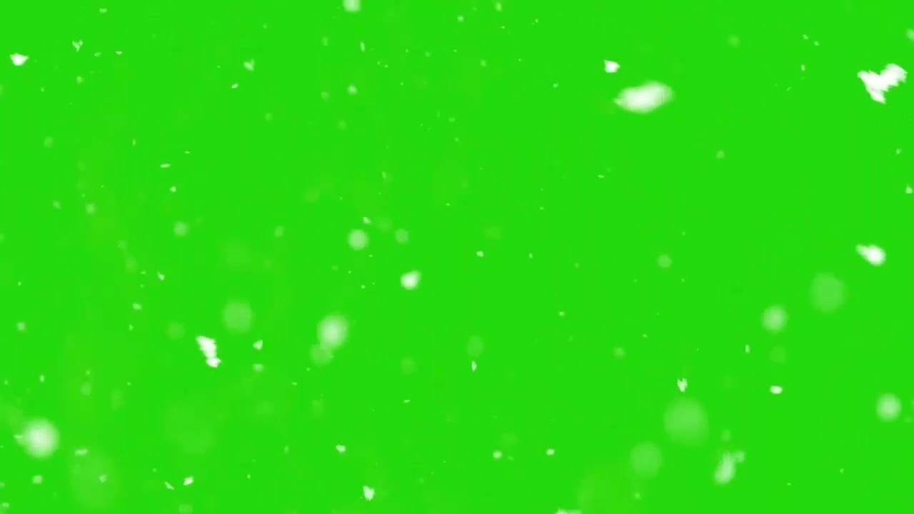 Snow green screen effect (real snow)
