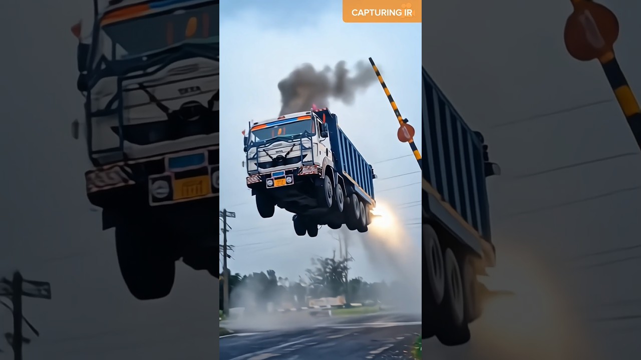 Truck flying on sky #shorts