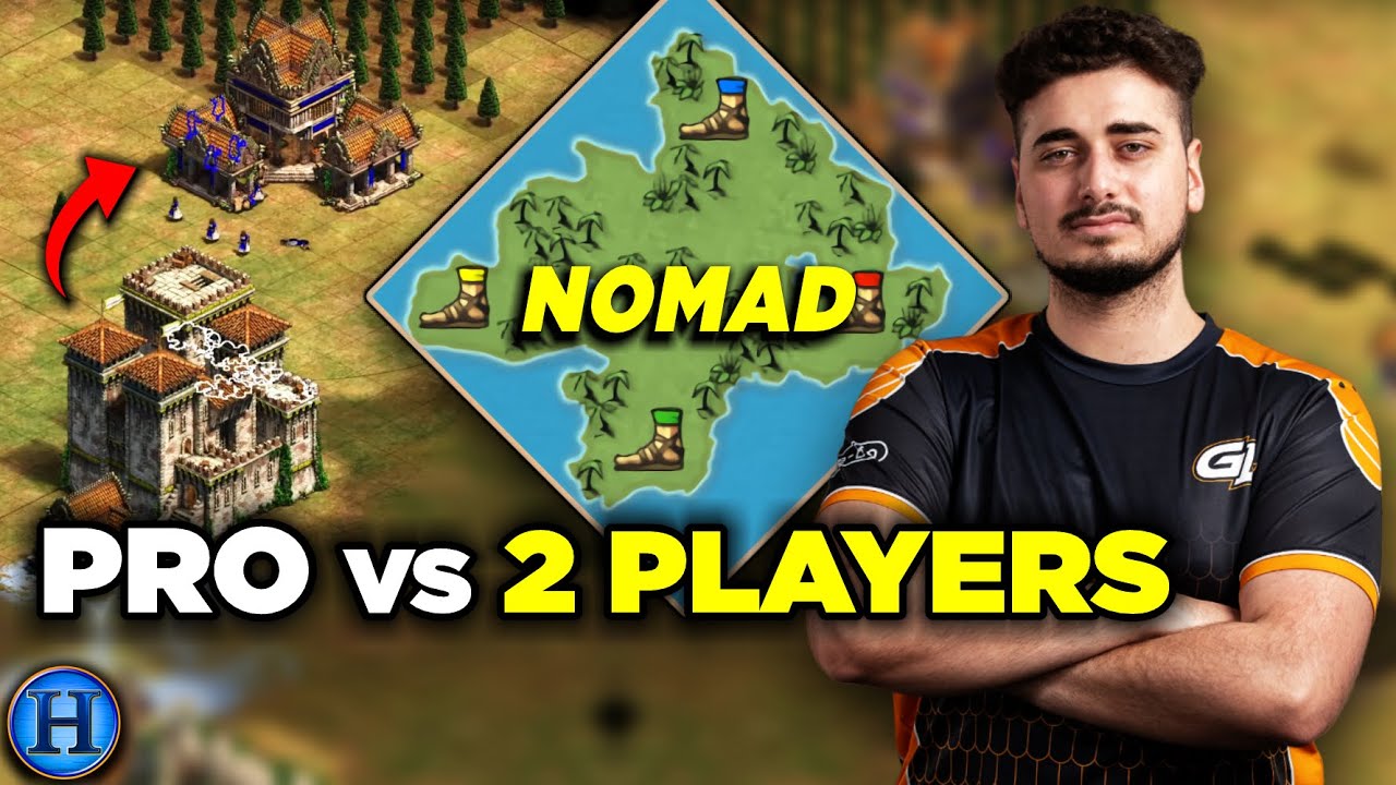 NOT Me Dying To a Forward Castle | 1v2 Nomad AoE2