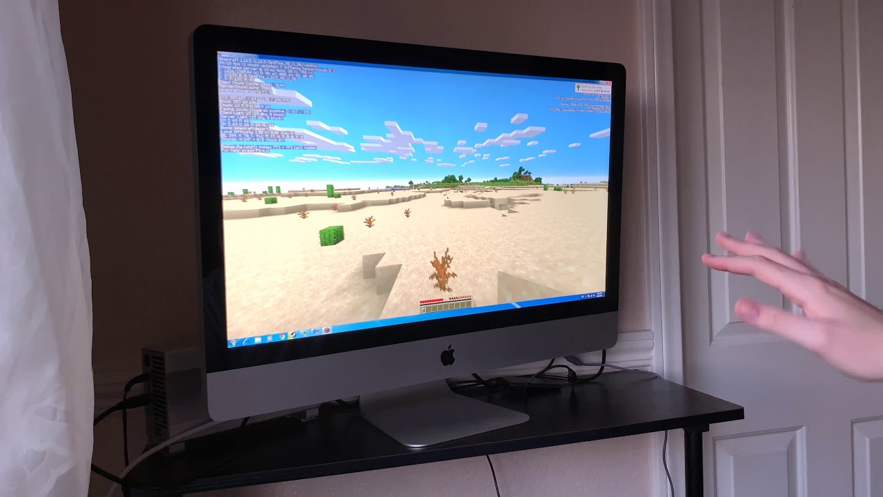 Minecraft with Shaders on 2010 iMac (i7 870, ATI HD 5750 1GB, 12GB RAM)