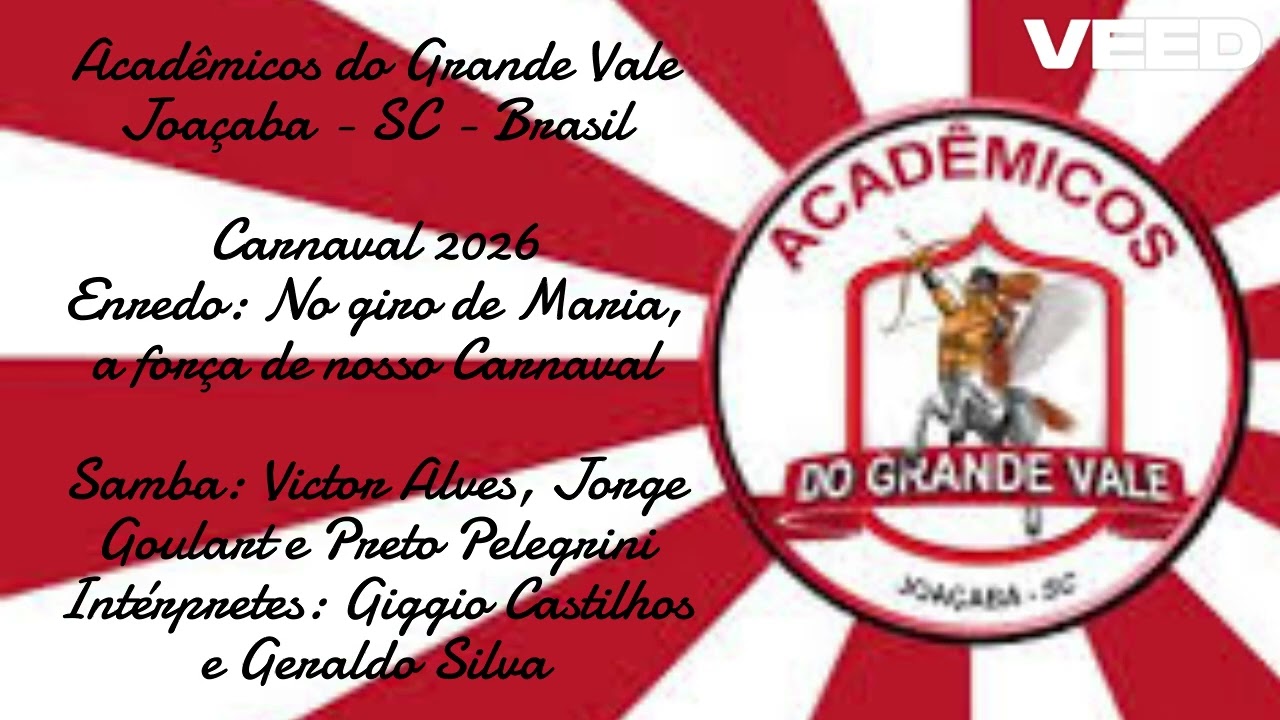 GRES Acadêmicos do Grande Vale - Joaçaba/SC - 2026 [samba]