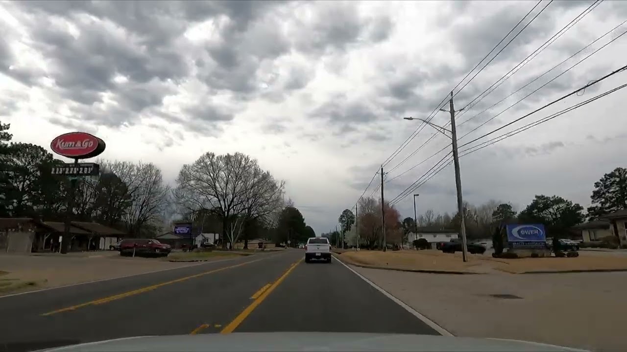 Virtual Drive Main Street Downtown Cabot, Arkansas to AR Highway 321