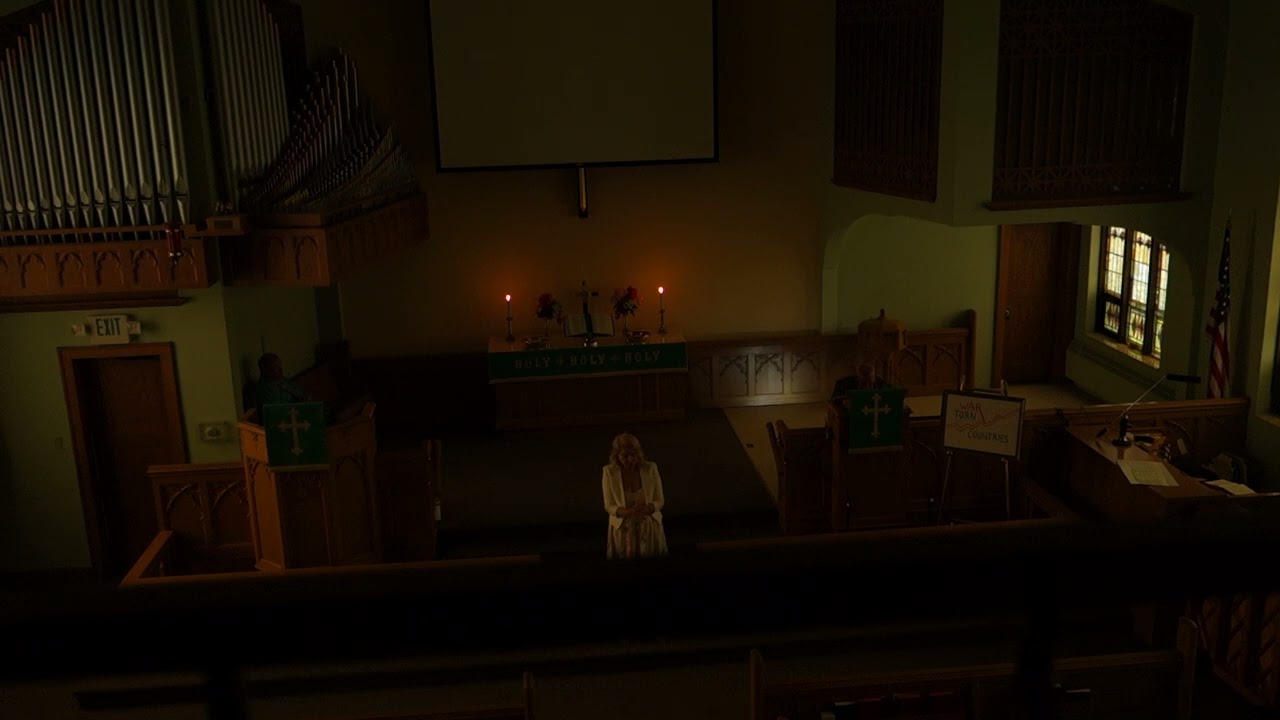 Brenda Roberts singing,  Lowell, Indiana United Methodist Church, July 14, 2024