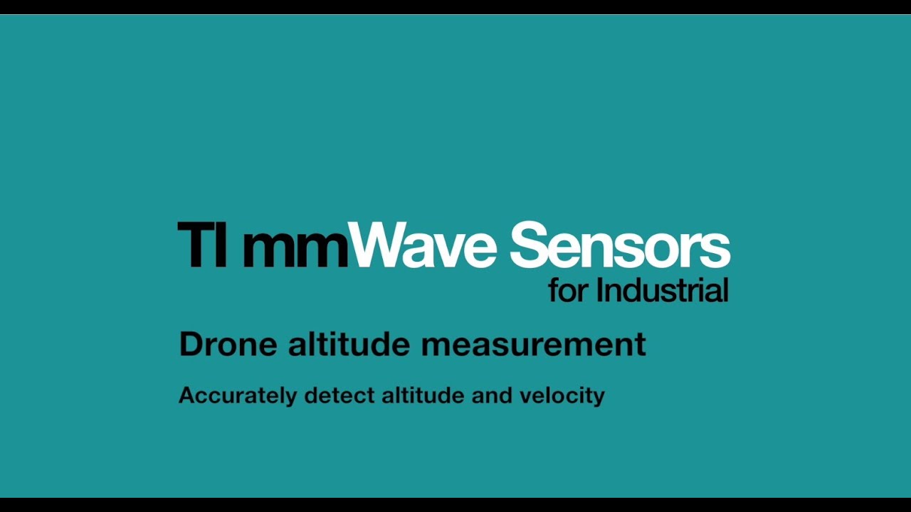 Drone altitude measurement demonstration using TI mmWave sensors