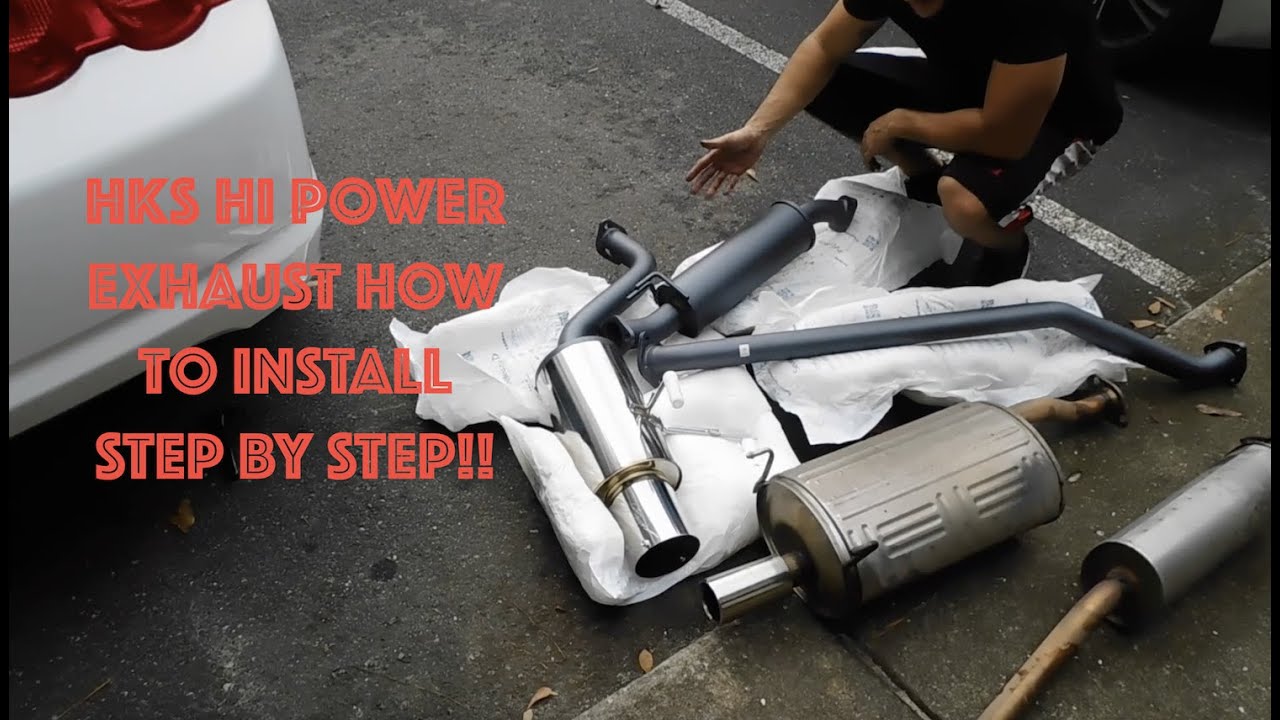 2003 Acura RSX HKS exhaust installation tutorial (How to, step by step)