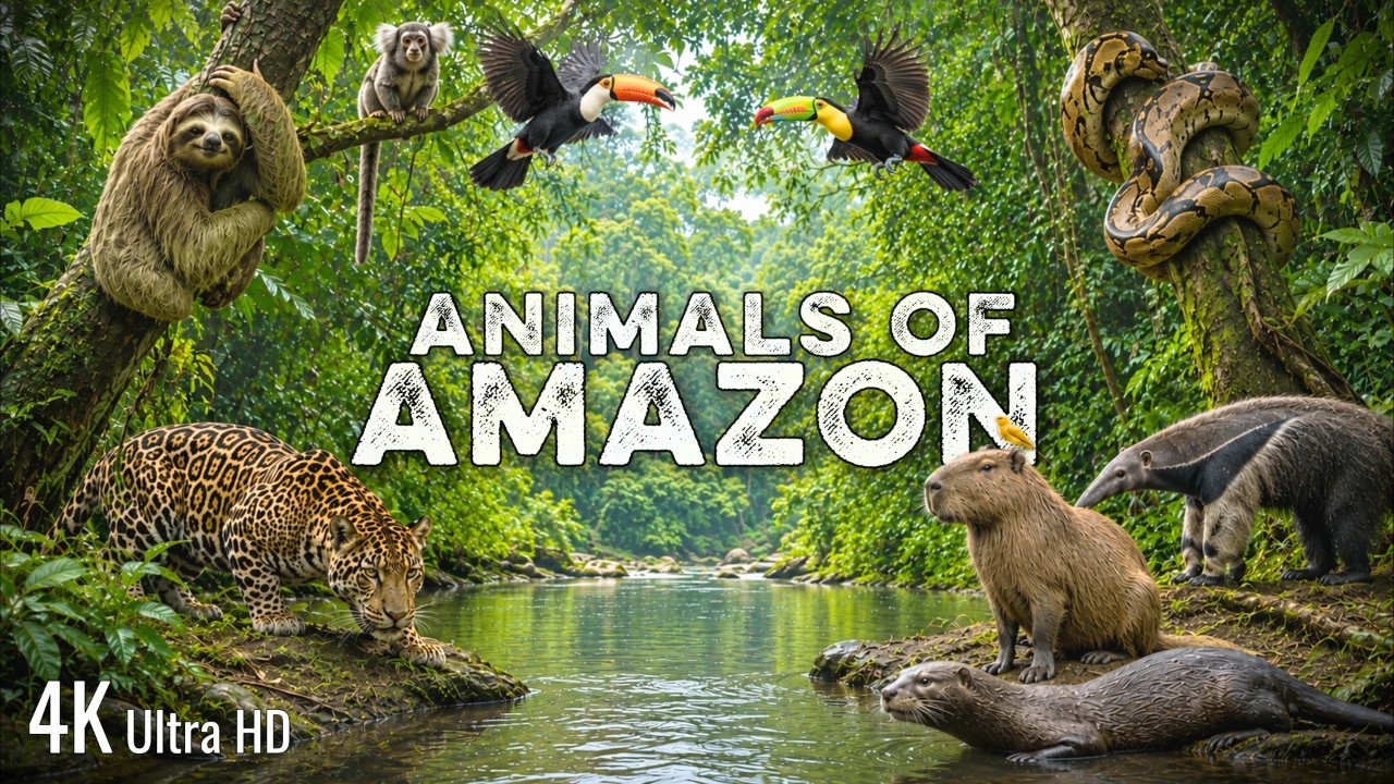 Animals of Amazon 4K | Wild Creatures of the Rainforest