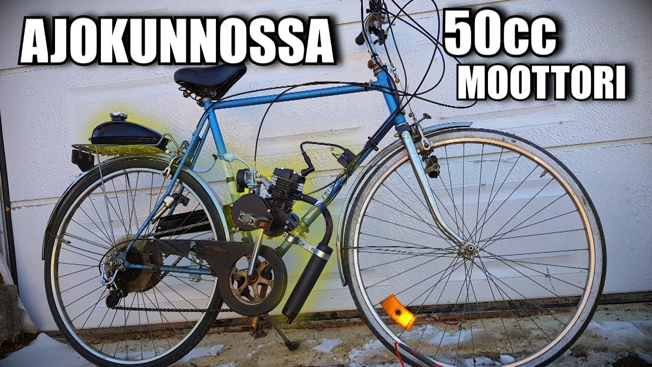 Polkupyörän Moottorikitin Asennus On Valmis