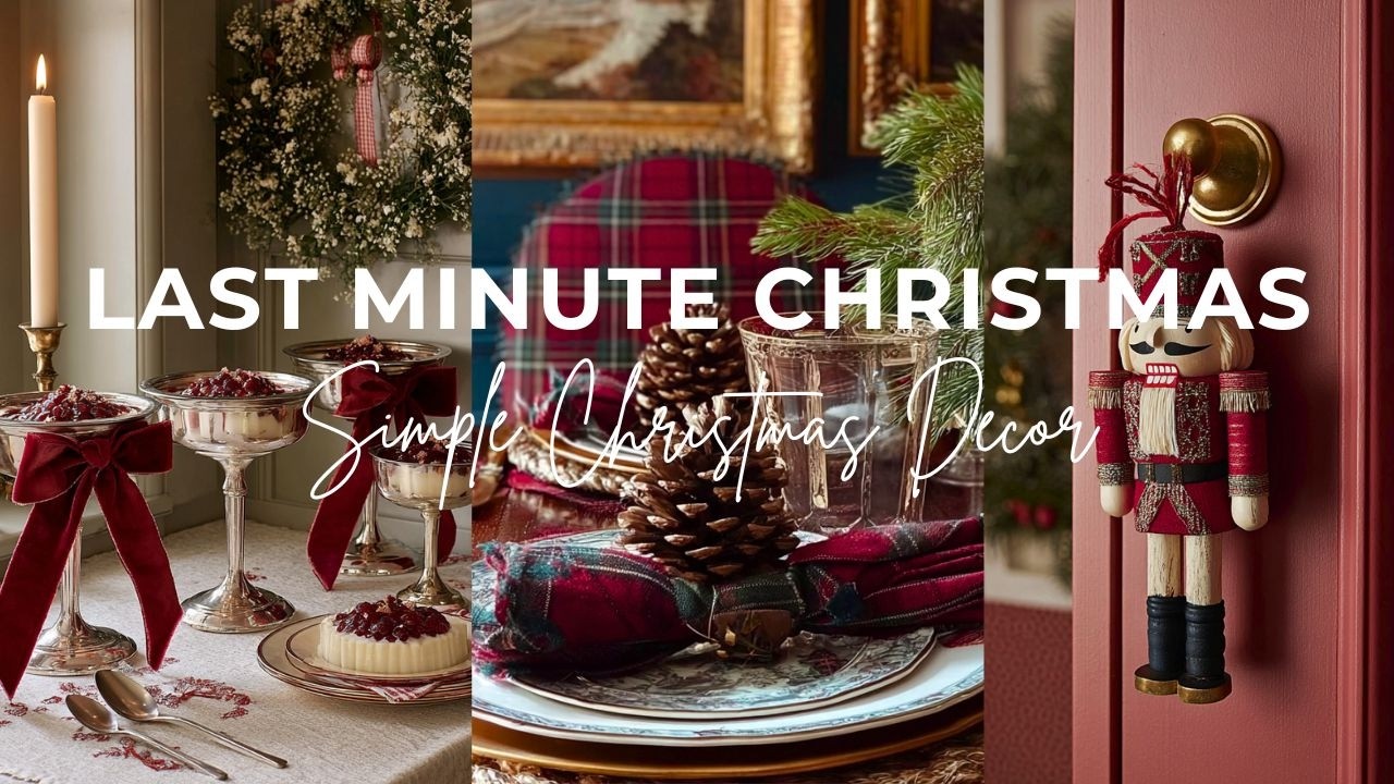Creating LAST MINUTE CHRISTMAS Aesthetics At Home | Simple Christmas Decoration Ideas