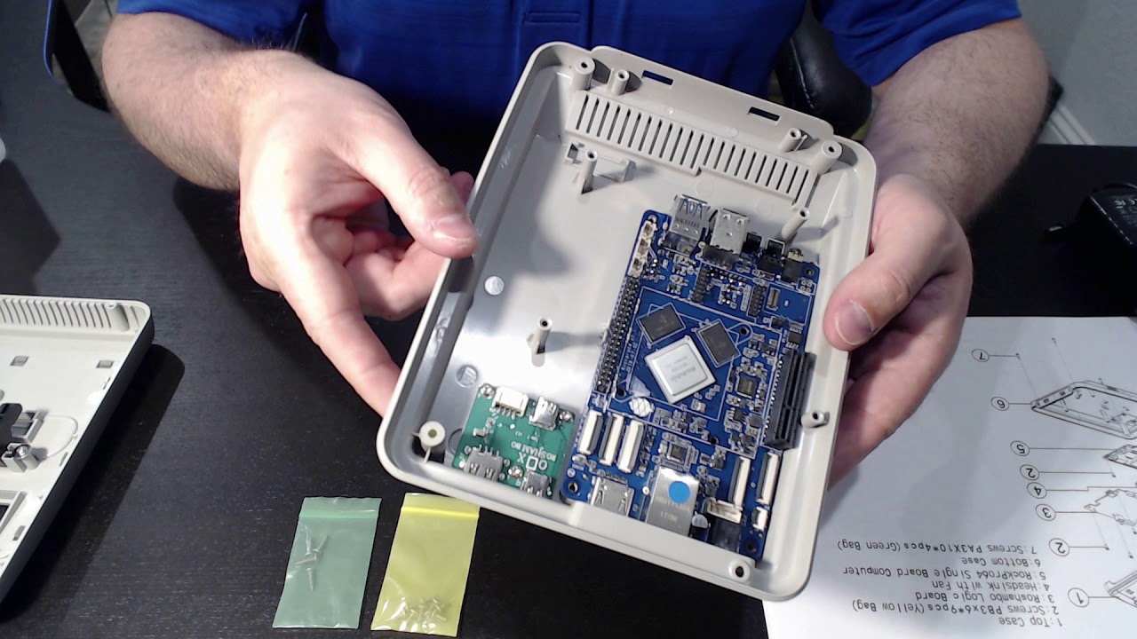 RockPro64 Roshambo Case Unboxing and Assembly UPDATE