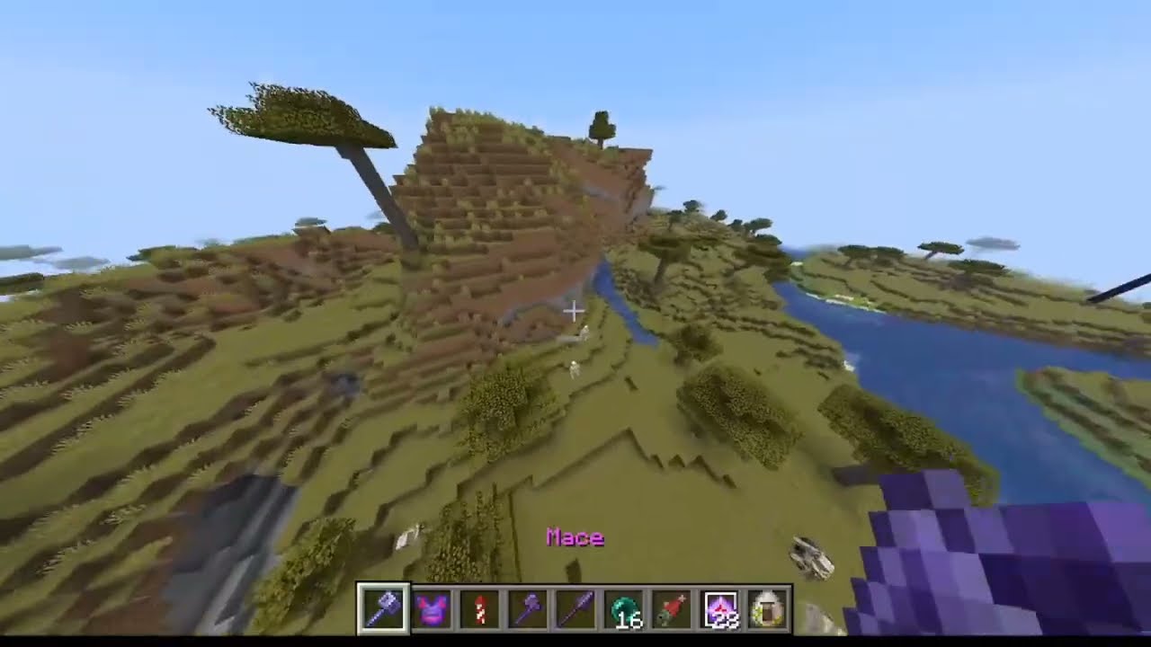 so I tried elytra mace