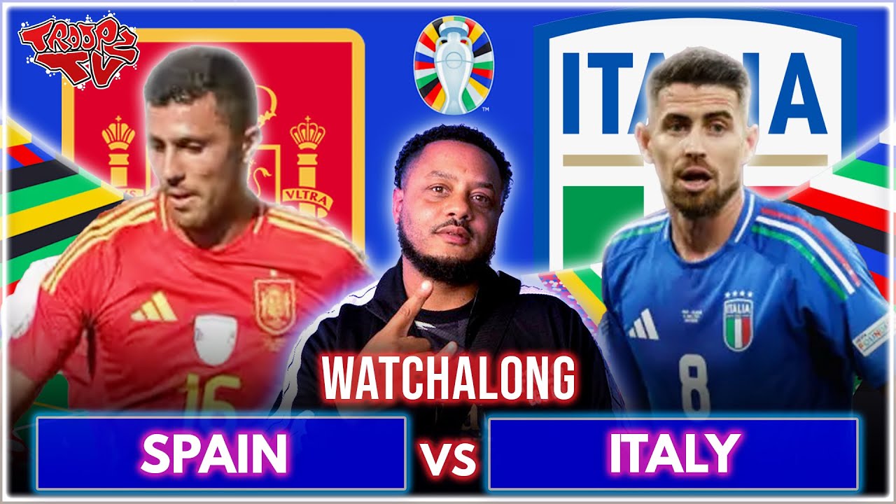 Spain 1-0 Italy | UEFA EURO 2024 Group B | Watchalong W/Troopz