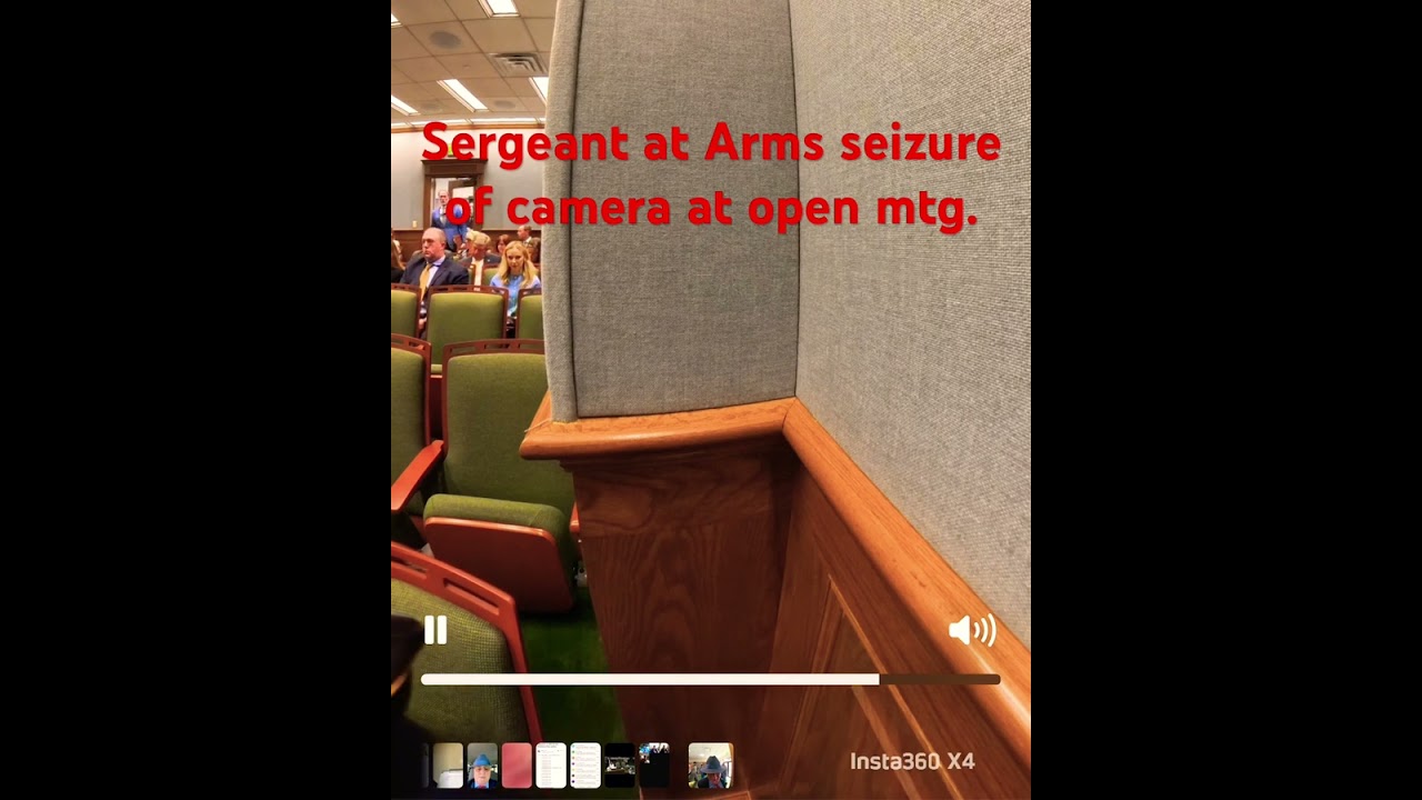 Sergeant-at-Arms Illegally Seizes My Camera During Louisiana Open Meeting | Violation of State Law
