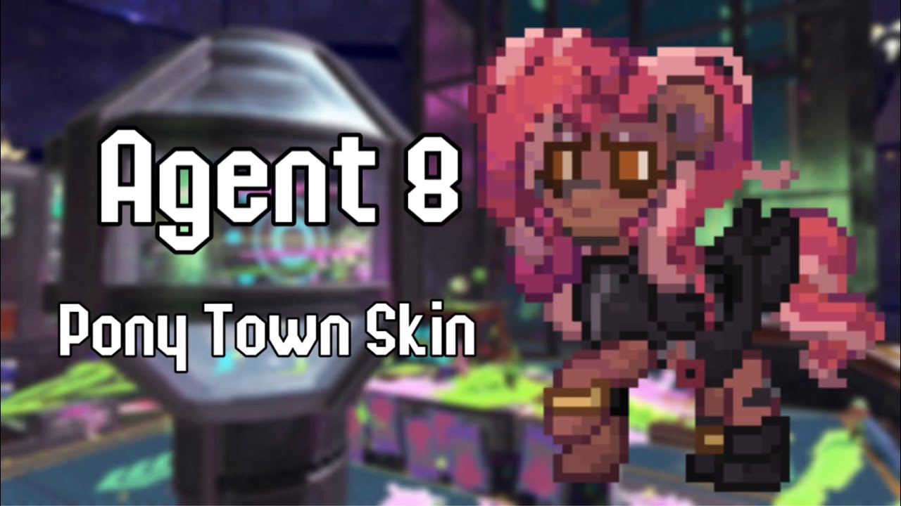 🐙 | Agent 8 Pony Town Skin Tutorial ~ Splatoon