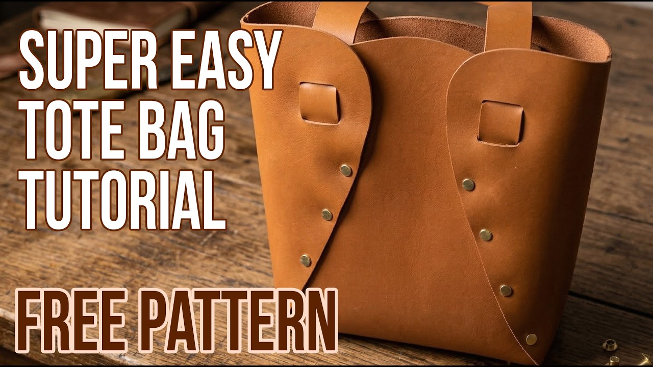 Как сделать кожаную сумку-розу БЕЗ ШВА | Простой DIY-туториал + БЕСПЛАТНАЯ PDF-ВЫКРОЙКА