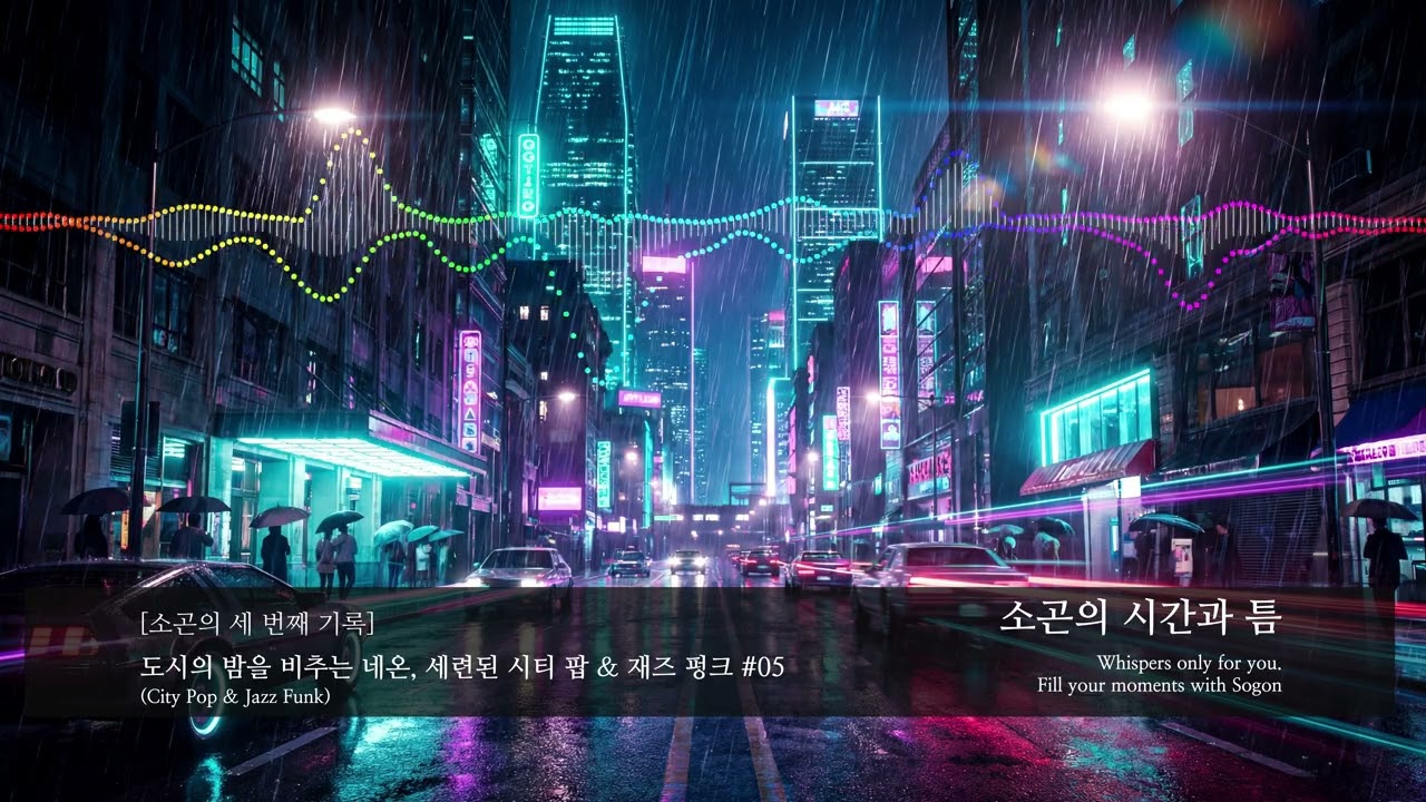 도시의 밤을 비추는 네온 #05 | 세련된 시티 팝 & 재즈 펑크 (City Pop & Jazz Funk) | 소곤의 세 번째 기록