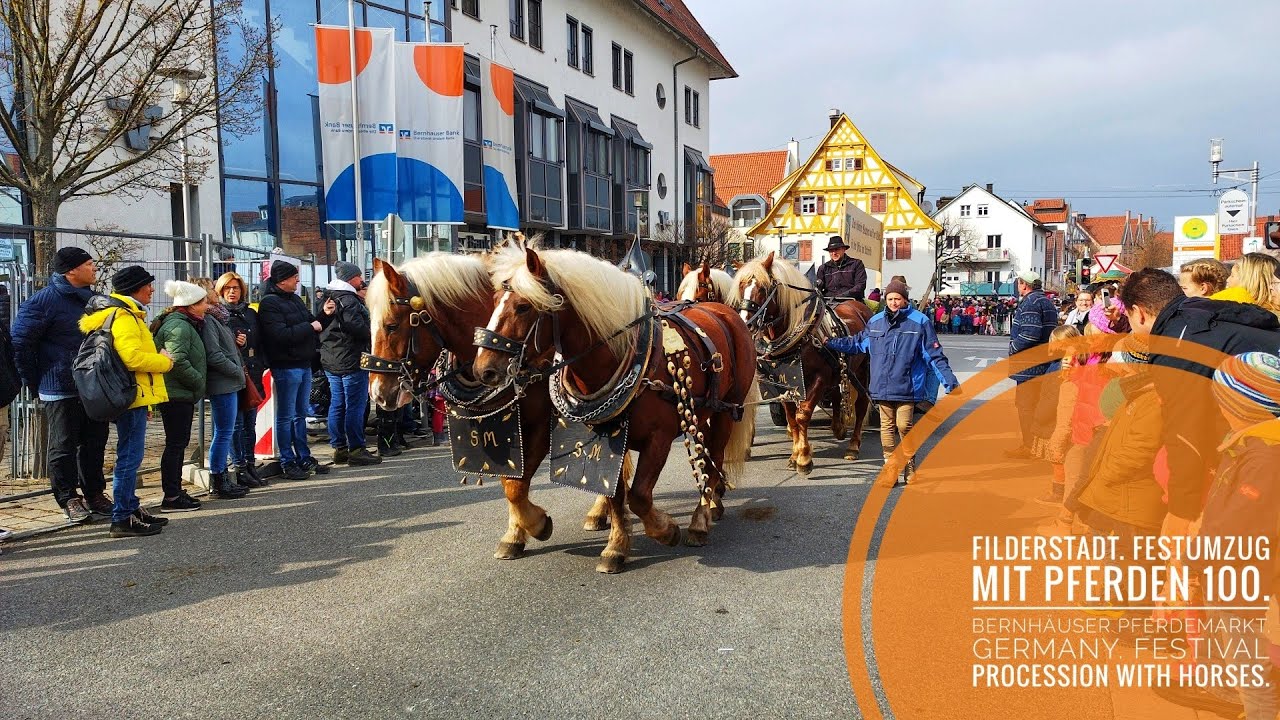 100. Berhäuser Pferdemarkt. Festumzug mit Pferden. Filderstadt. Kutschenfestumzug. 🇩🇪