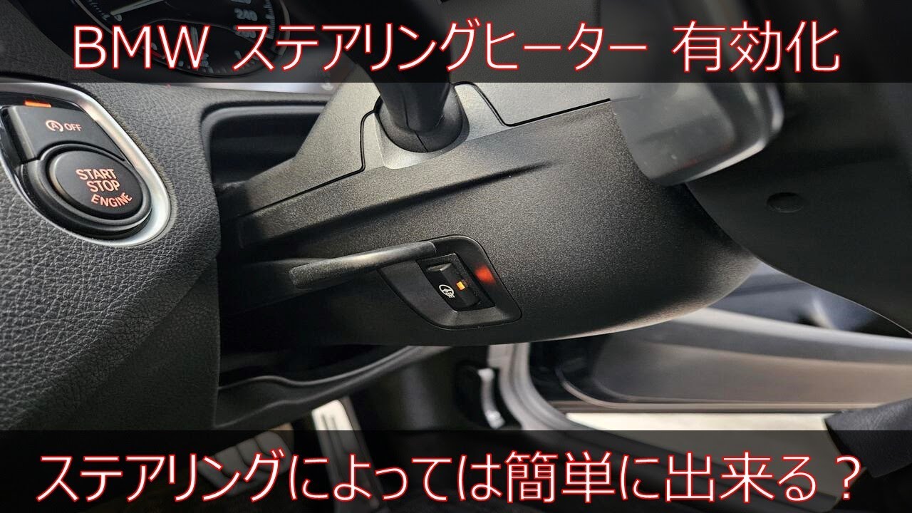 【ステアリングヒーター有効化】BMW スイッチとコーディングだけで簡単？