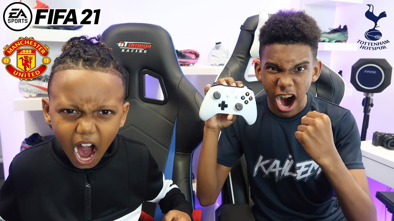 Могу ли я победить своего младшего брата в FIFA 21 «Манчестер Юнайтед» против «Тоттенхэма» | KAILEM