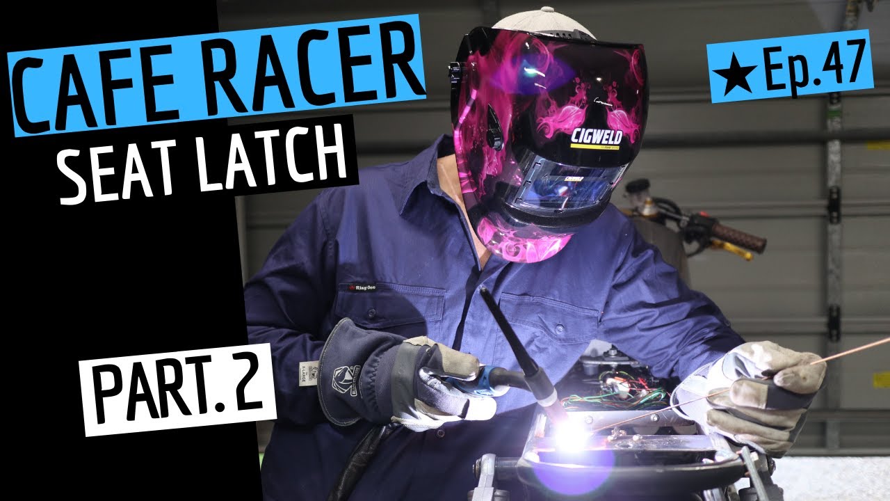 Cafe Racer Seat Pan/Latch PART 2  | CigWeld Welding Helmet Giveaways