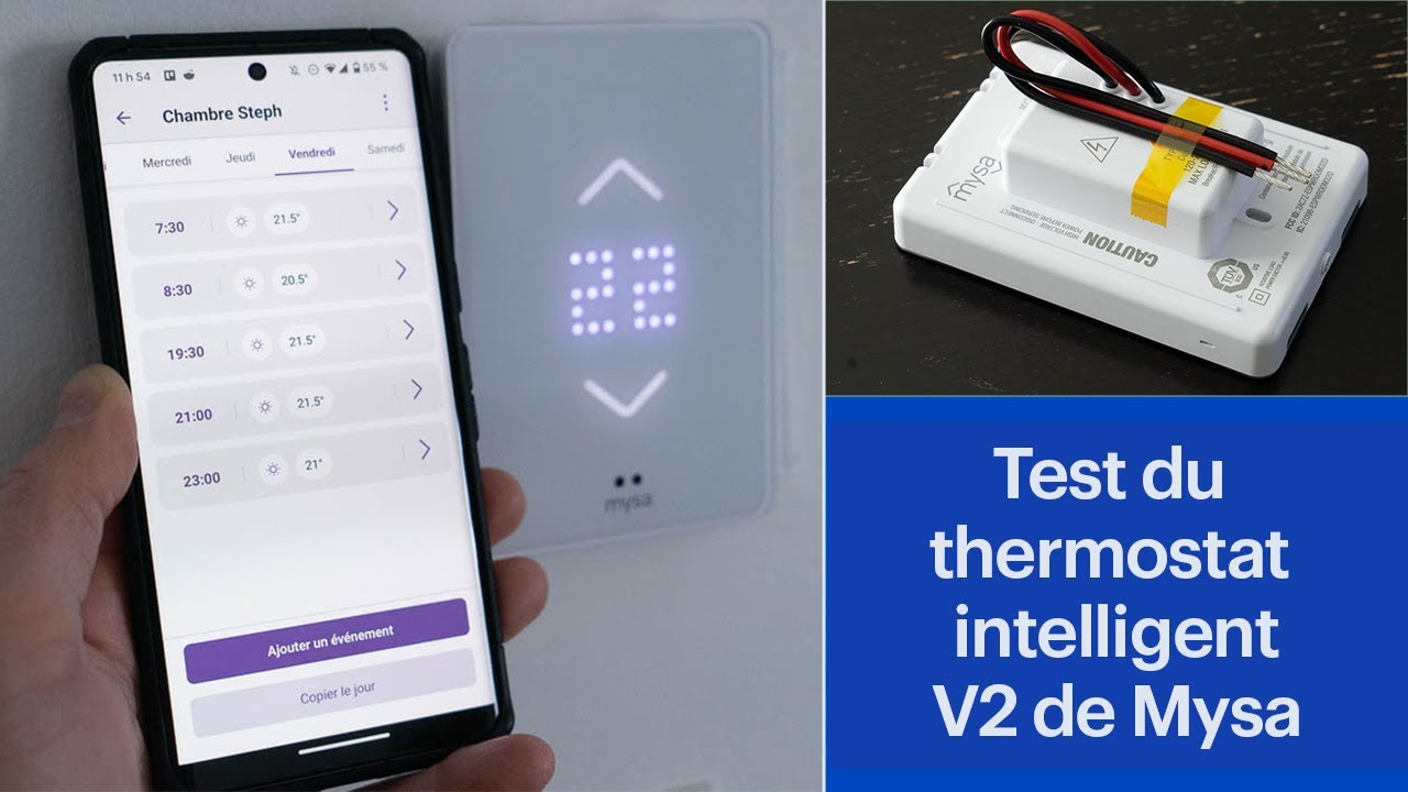 Test du thermostat intelligent V2 pour plinthes électriques de Mysa
