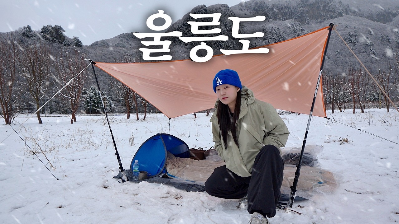울릉도 설산 백패킹 갔다가 병원간 사람.. 그게 나예요... / 텐트없이 하룻밤