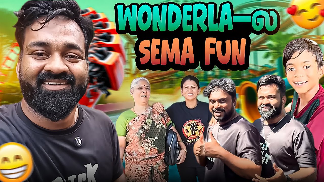 Wonderla la Family Oda Vera Level Enjoyment😂🤣100% Fun Guaranteed😜😂 #vlog #happy #funny 