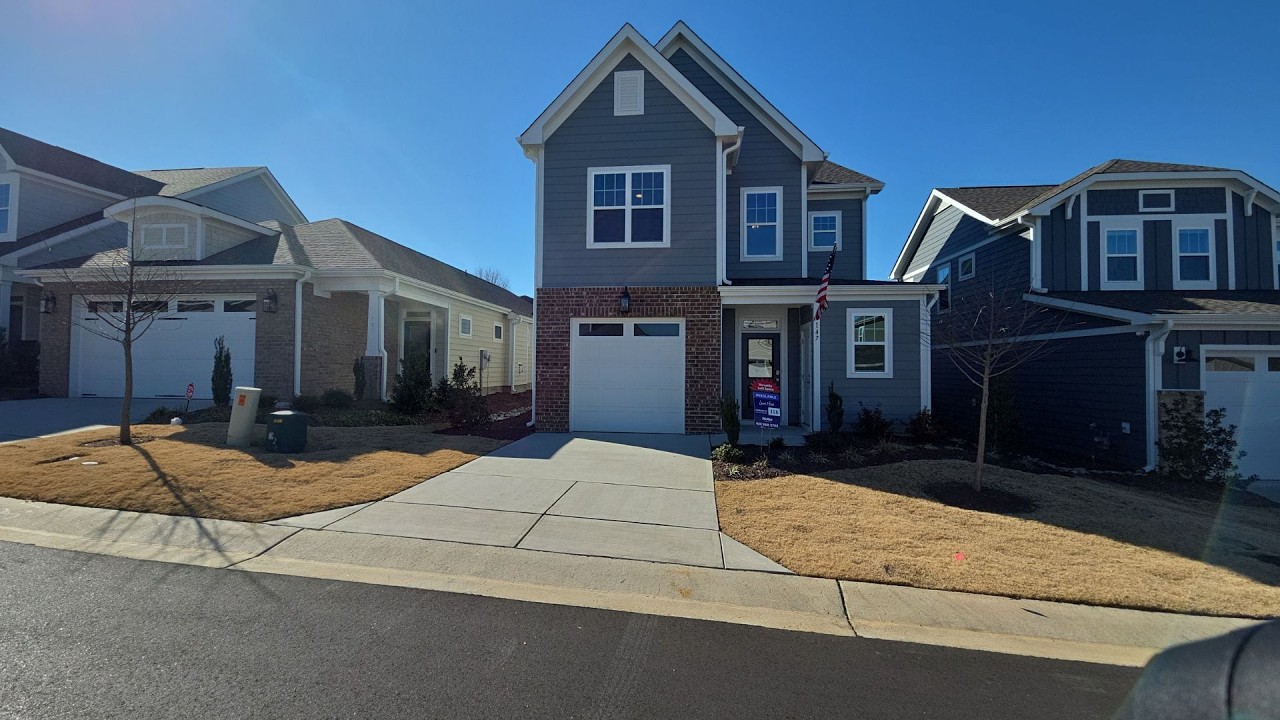 The Walk at East Village | 3 BR, 2.5 BA | 2029sf | 55+ community | Clayton NC | Real Estate New Home