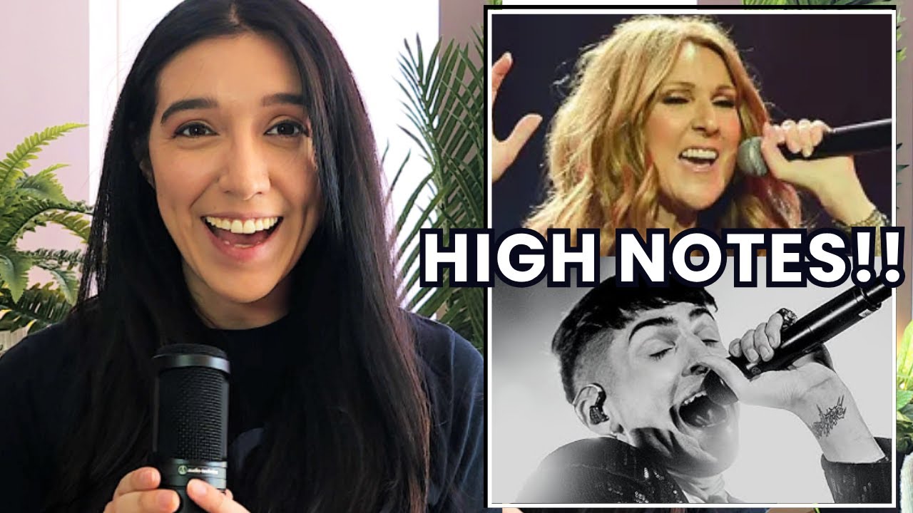 Choir Kid Reacts to Male Singers Hitting Female Singers High Notes *epic whistle notes!!*