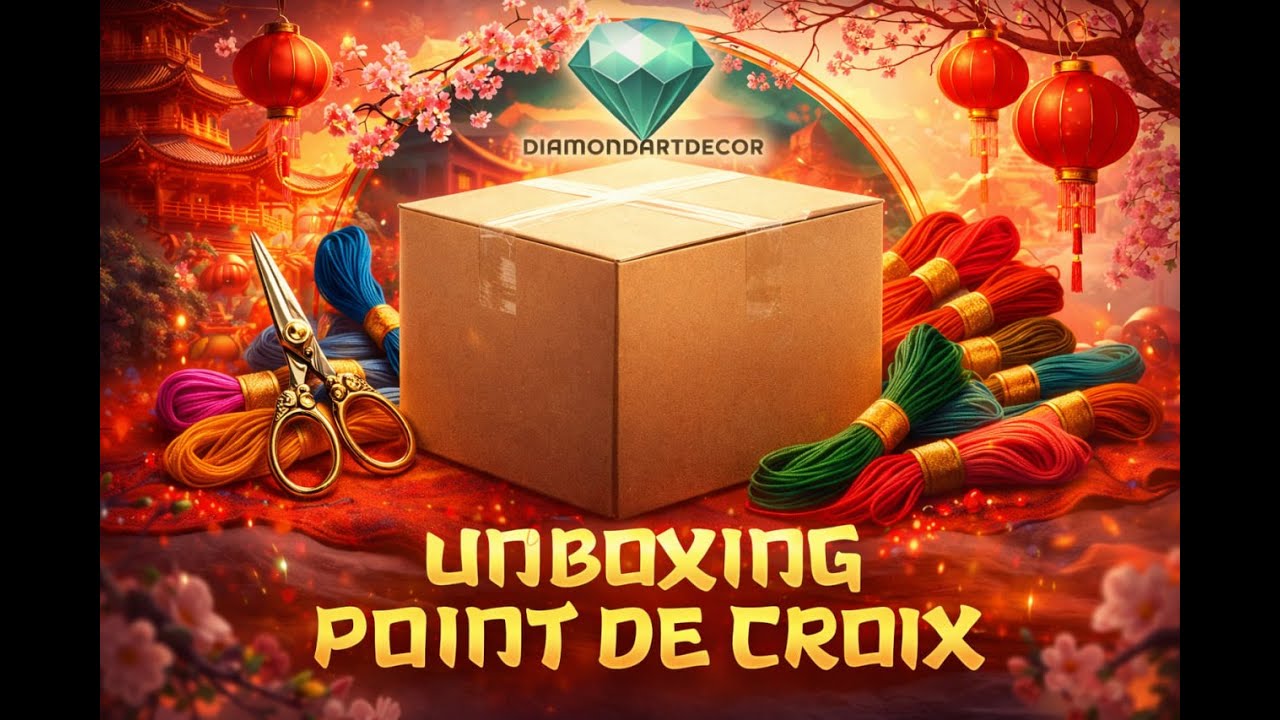 UNBOXING POINT DE CROIX : Encore une merveille de chez Diamond Art Decor ! ✨ #diamondartdecor 