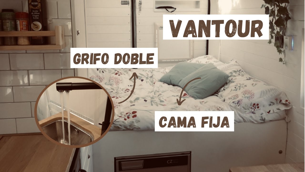 VANTOUR de una furgoneta camper A MEDIDA con CAMA FIJA y GRIFO DOBLE | Fiat Ducato L3H2