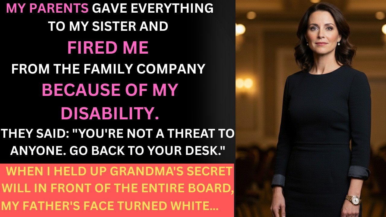 My Parents Gave My Sister Company & House Due To My Disability. But Grandma's Will | Revenge Stories