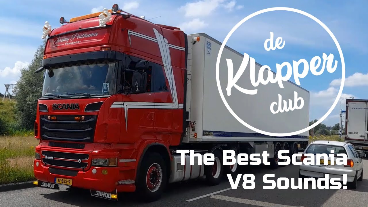 The Best Scania V8 Open Pipe Sounds! | Klapper Compilatie #9